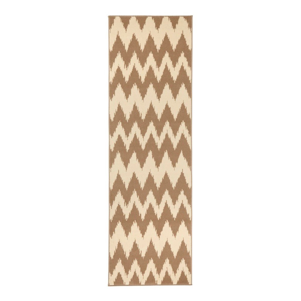 Hnědo-bílý běhoun Hanse Home Rachel, 80 x 450 cm v:1026738