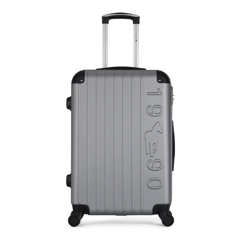 Šedý cestovní kufr na kolečkách GENTLEMAN FARMER Valise Grand Cadenas Integre Malo, 35 x 55 cm v:1097338