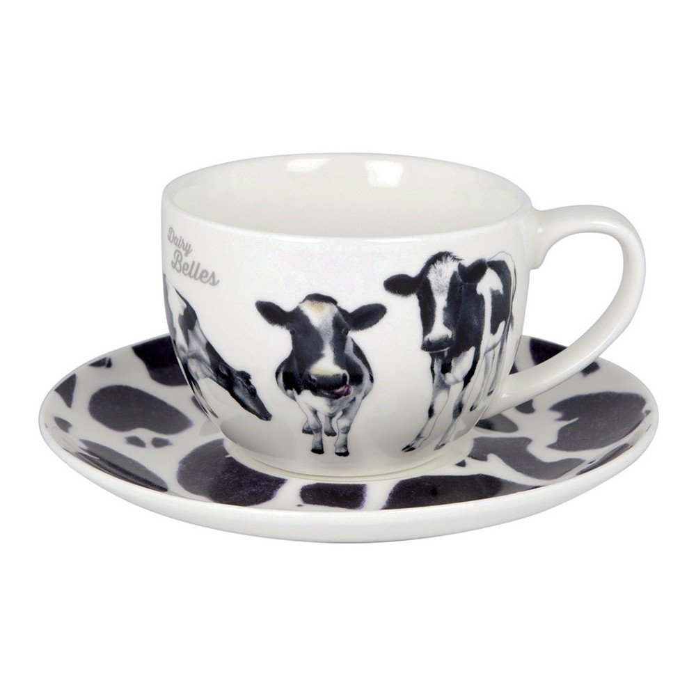 Šálek s podšálkem z kostního porcelánu Ashdene Dairy Belles, 250 ml v:1069022