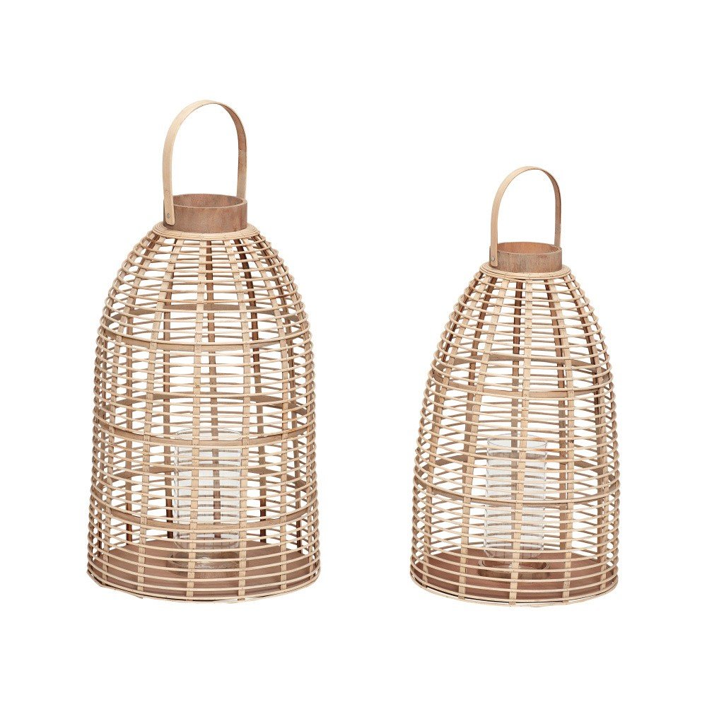 Sada 2 bambusových luceren Hübsch Bamboo Garo v:1259910