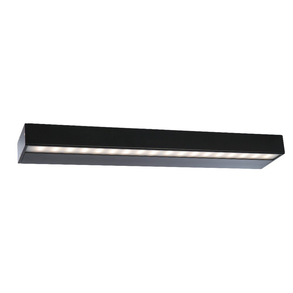 Černé nástěnné svítidlo s LED světlem SULION Devis v:1200982
