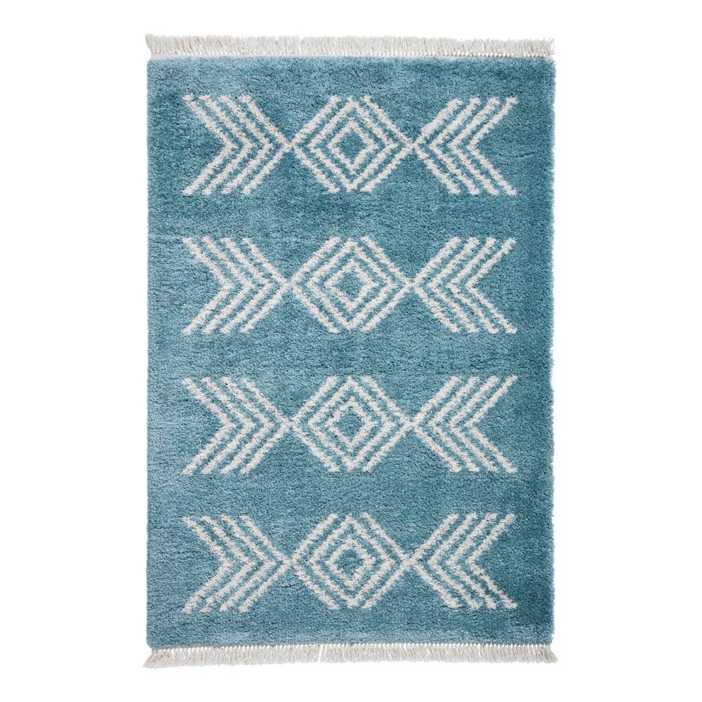Modrý koberec Think Rugs Boho Blue, 120 x 170 cm v:1172438