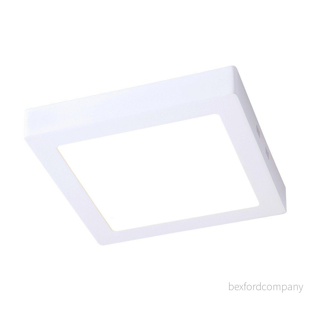 Bílé čtvercové stropní svítidlo SULION, 30 x 30 cm v:1225546