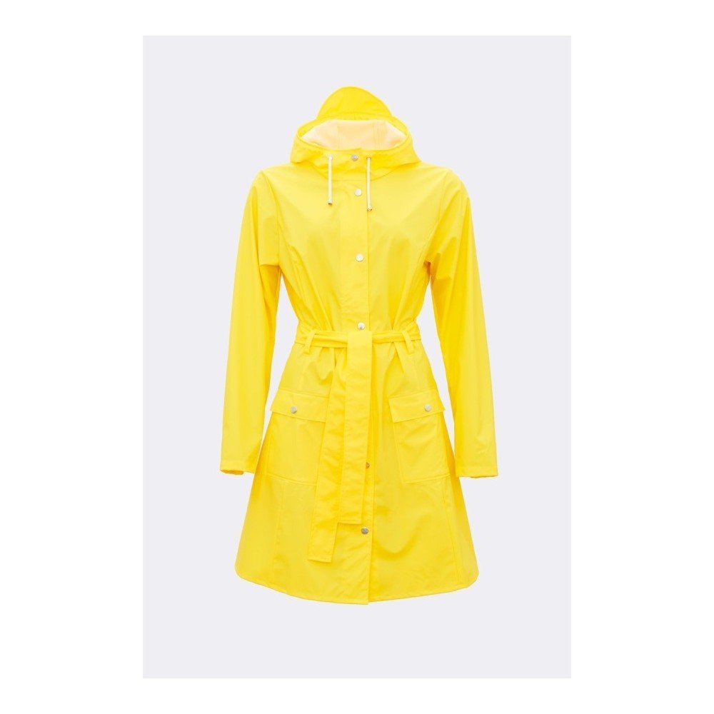 Žlutý dámský plášť s vysokou voděodolností Rains Curve Jacket, velikost L / XL v:1124034