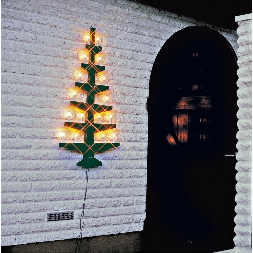 Zelená nástěnná svítící dekorace Best Season Wall Tree v:700468