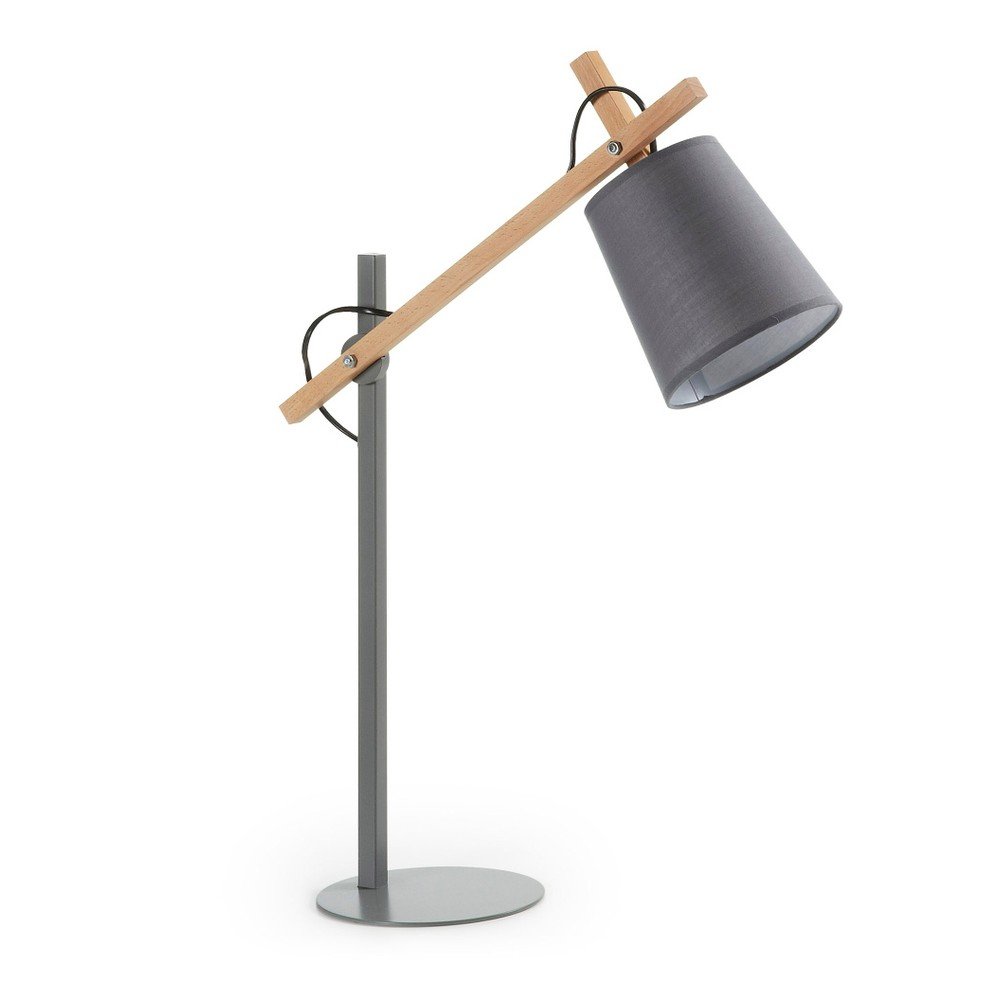 Šedá stolní lampa La Forma Jovik v:716338