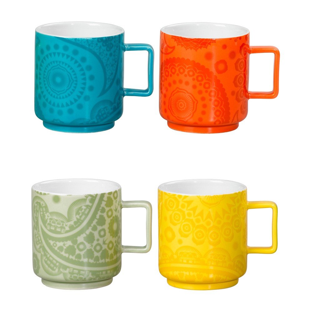 Sada 4 keramických hrnků Mini Moderns v:749248