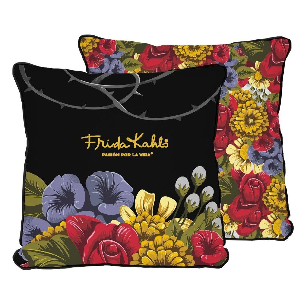 Oboustranný povlak na polštář s příměsí lnu Madre Selva Frida Bunch, 45 x 45 cm v:1226962
