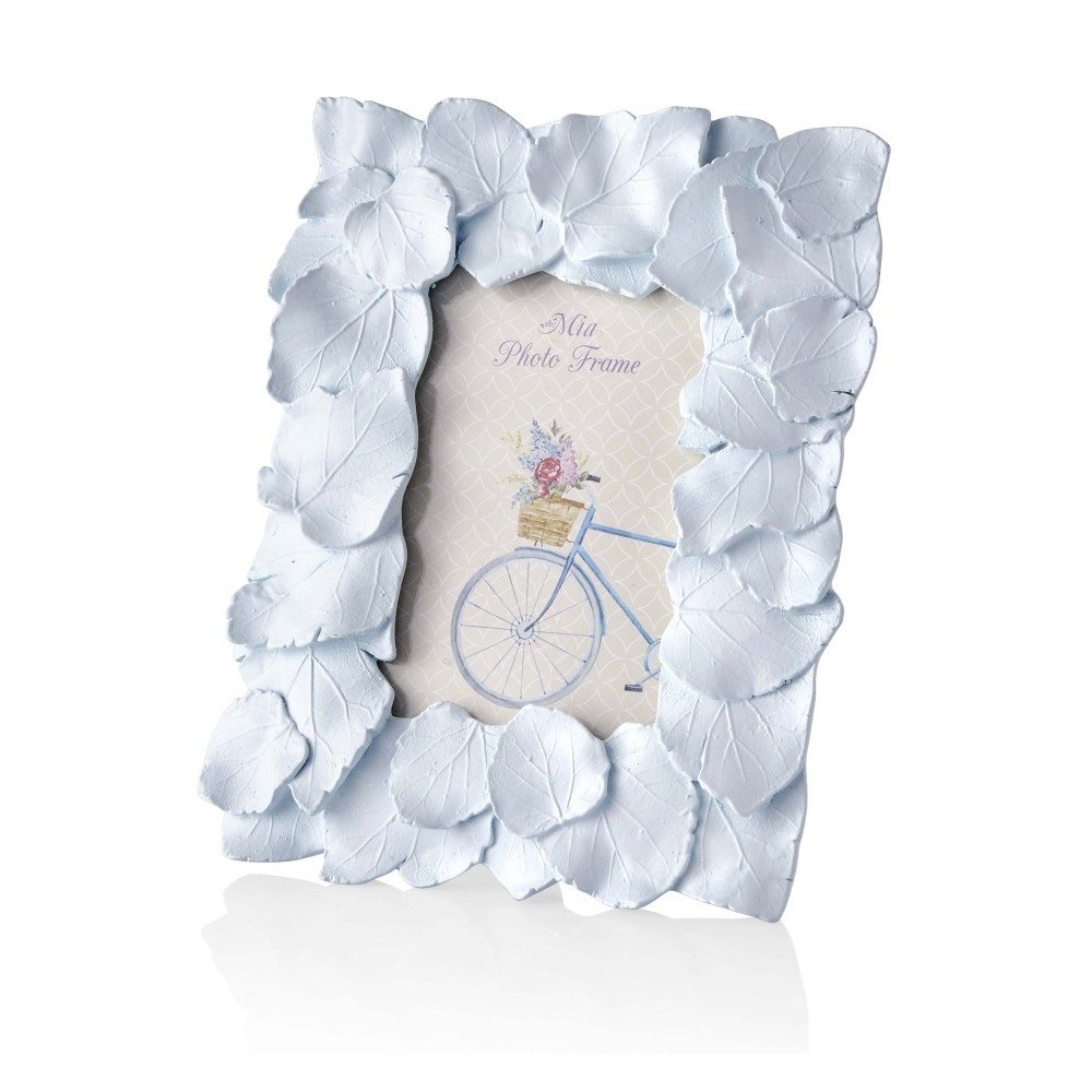Modrý rámeček na fotky The Mia Shabby Leaf, 10 x 15 cm v:815474