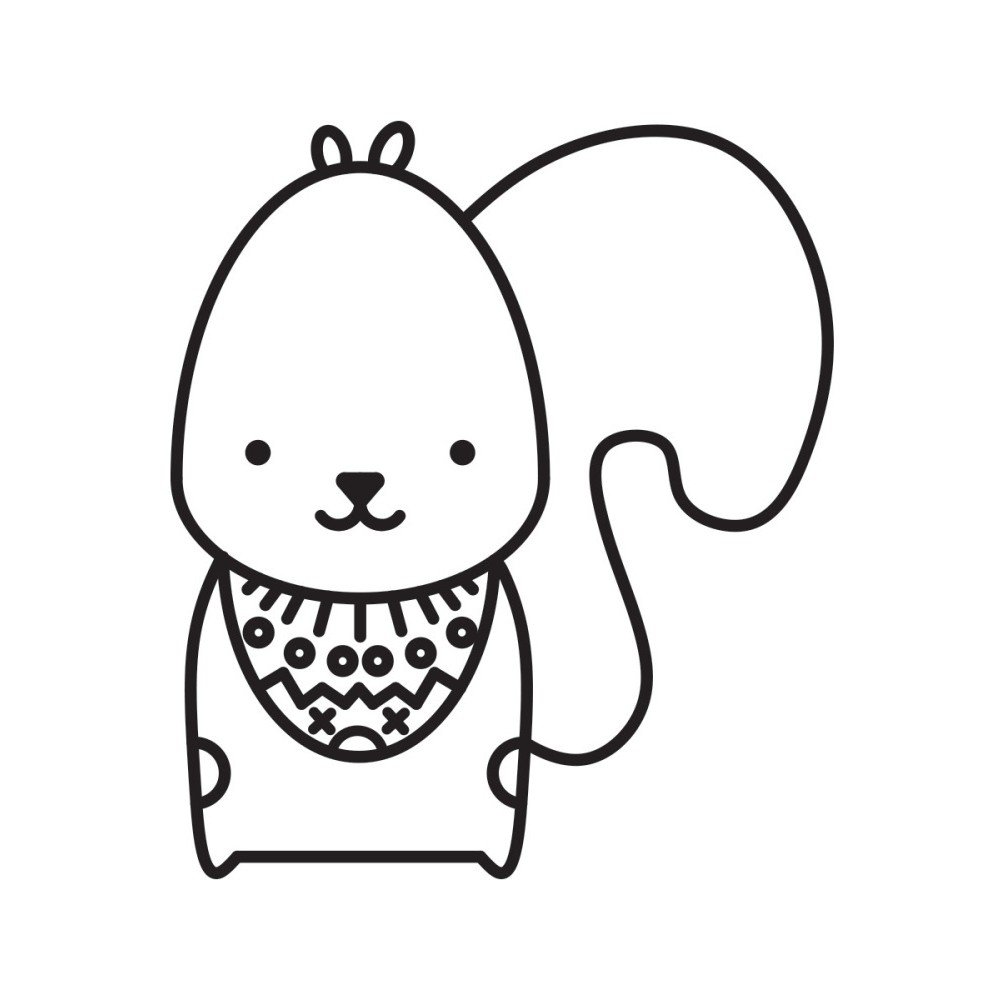 Samolepka FOR.REST Squirrel, 50 x 55 cm v:807834
