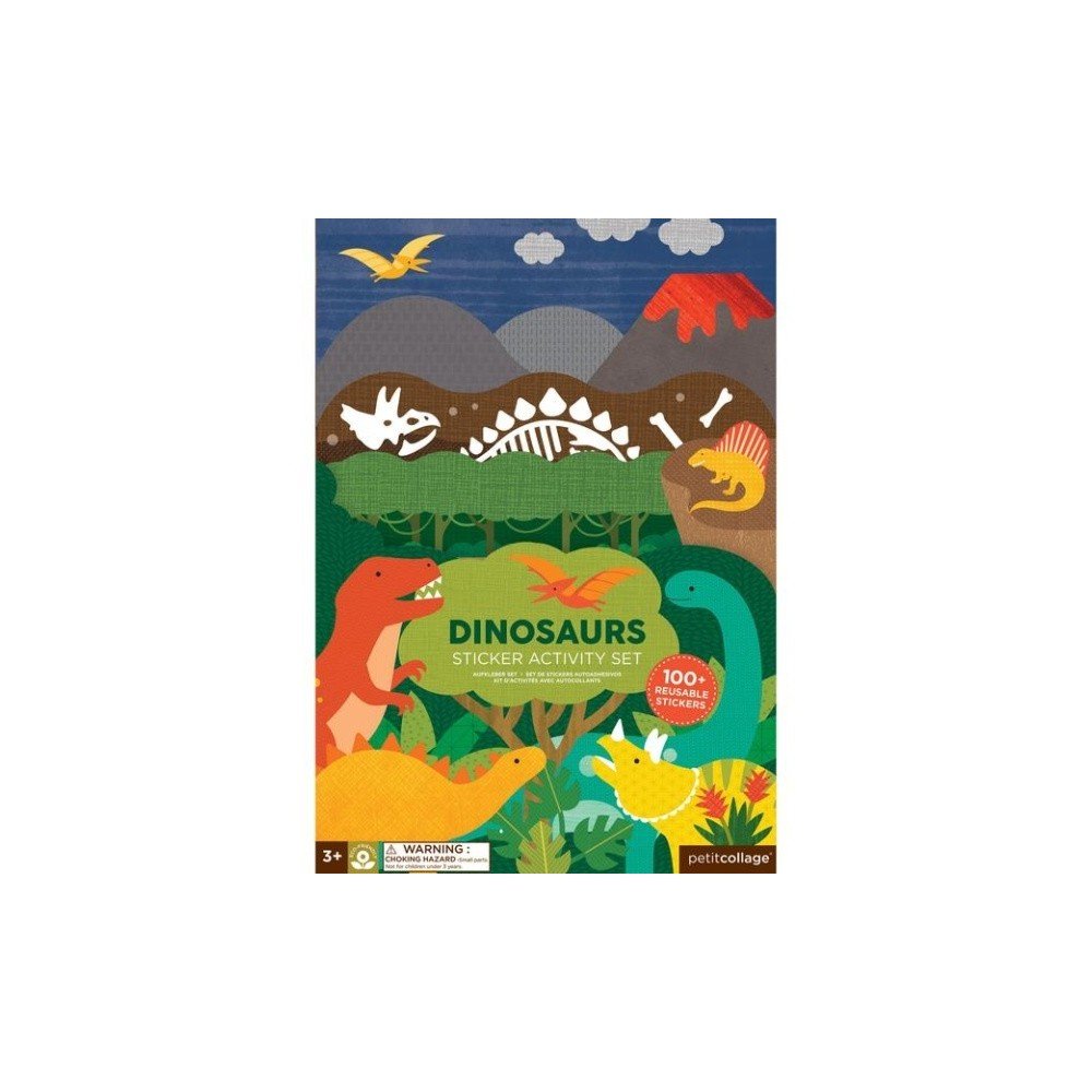 Skládací deska se znovupoužitelnými samolepkami Petit collage Dinosaurus v:1117668
