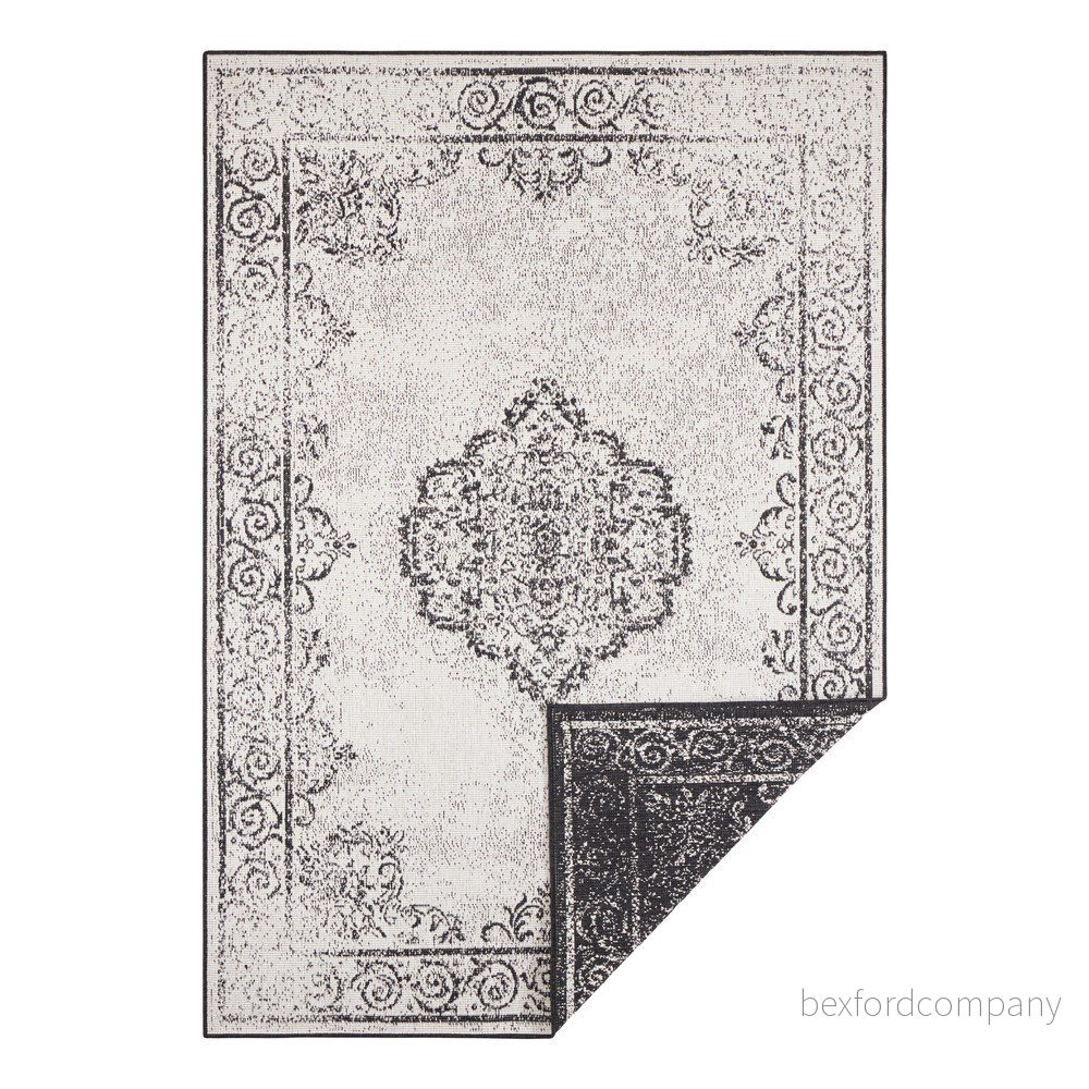 Černo-krémový venkovní koberec NORTHRUGS Cebu, 160 x 230 cm v:1337927