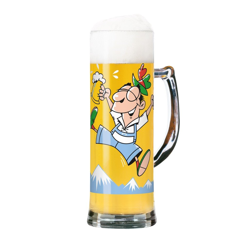 Set pivní sklenice z křišťálového skla a 5 podtácků Ritzenhoff Nick Digory, 596 ml v:1344663