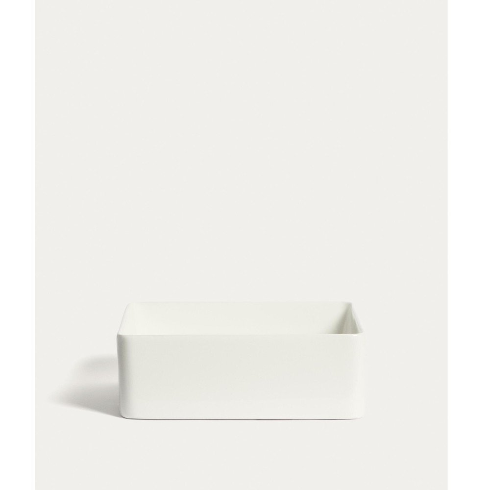 Bílé keramické umyvadlo 36,5×36,5 cm Ovara – Kave Home v:1919300