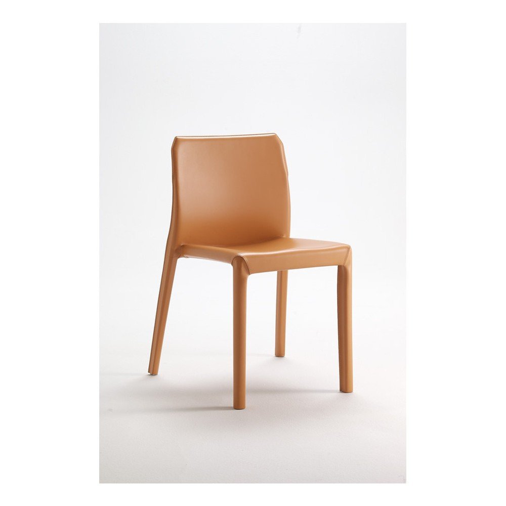 Oranžovo-hnědá jídelní židle ITF Design Vanity v:756726
