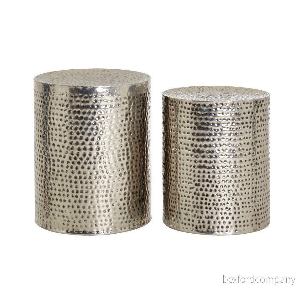 Sada 2 odkládacích stolků s tepaným efektem Premier Housewares Templar v:1056446