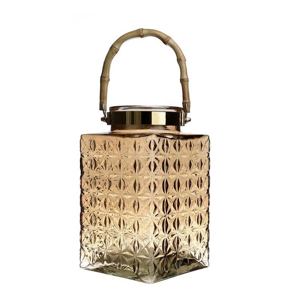 Skleněná váza s držadlem InArt Boho Honey v:841246