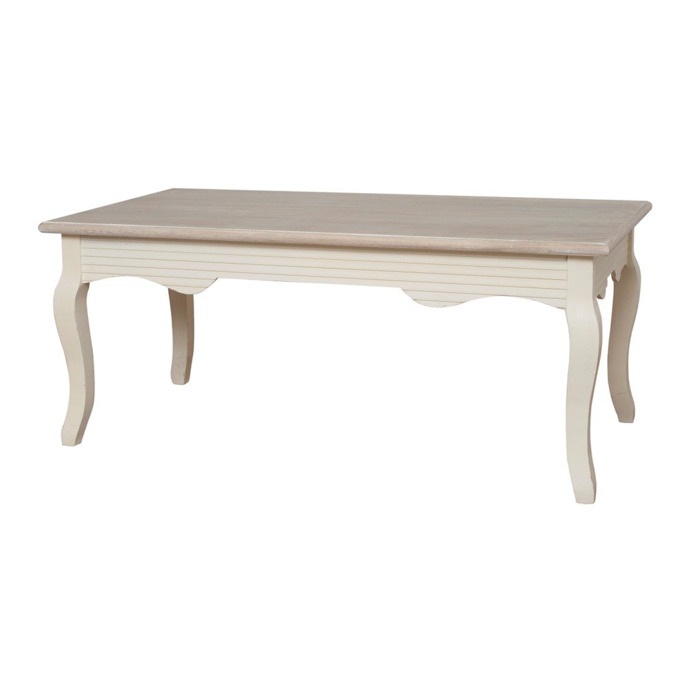 Krémová lavice z topolového dřeva Livin Hill Pesaro v:793666