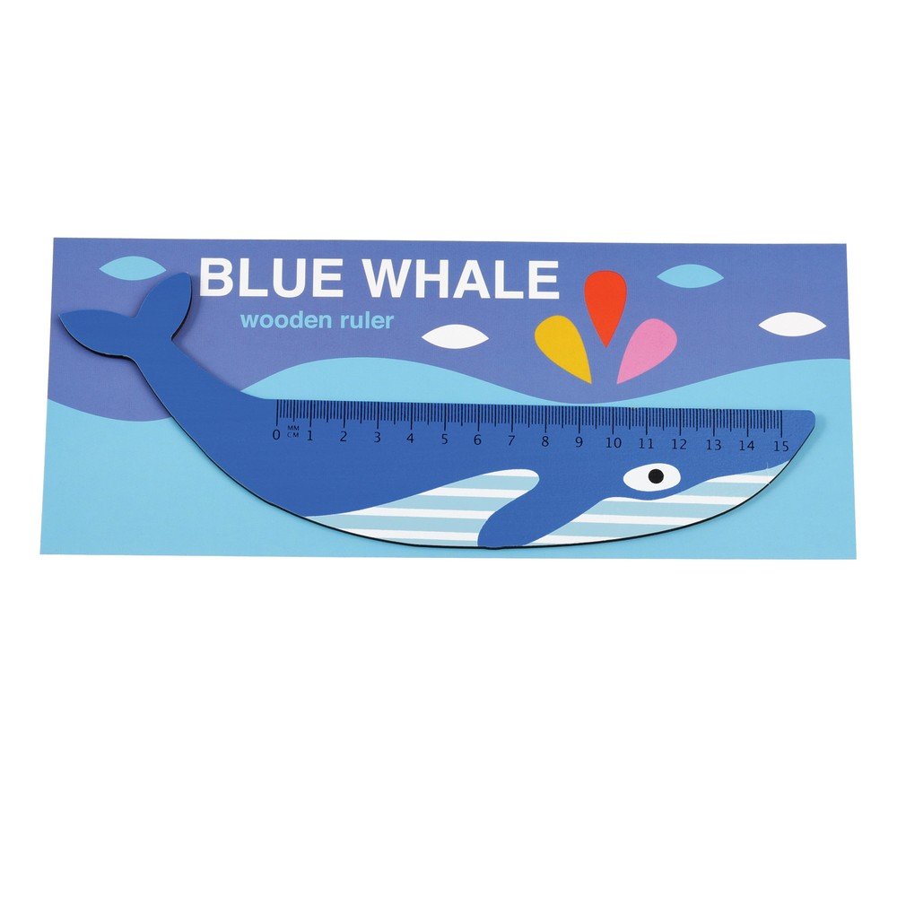 Dřevěné pravítko ve tvaru velryby Blue Whale – Rex London v:1297662