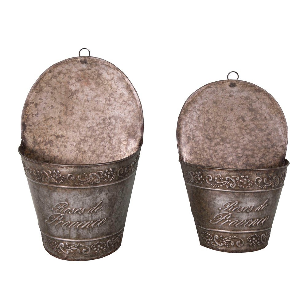 Sada 2 závěsných květináčů Antic Line Roses de Provence v:754028
