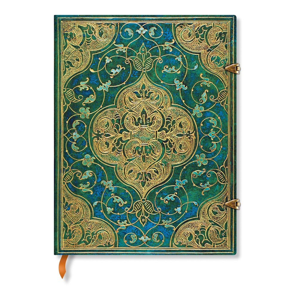 Linkovaný zápisník s tvrdou vazbou Paperblanks Turquoise Chronicles, 18 x 23 cm v:1135822