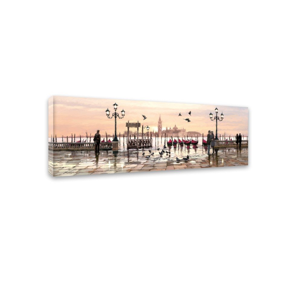 Obraz Styler Canvas Watercolor Venice, 45 x 140 cm v:1144818