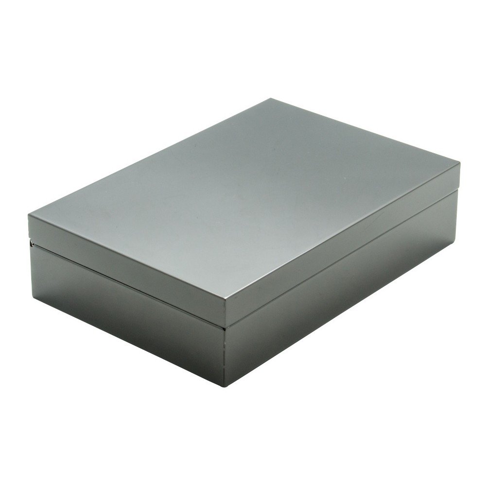 Ocelově šedý úložný box Lund London Luxe, šířka 21,9 cm v:875464