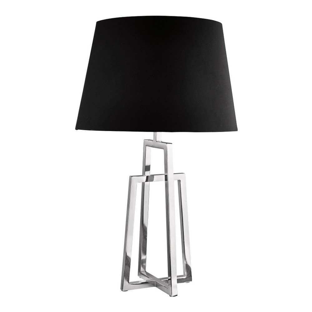 Černá stolní lampa Searchlight Crewe v:800114
