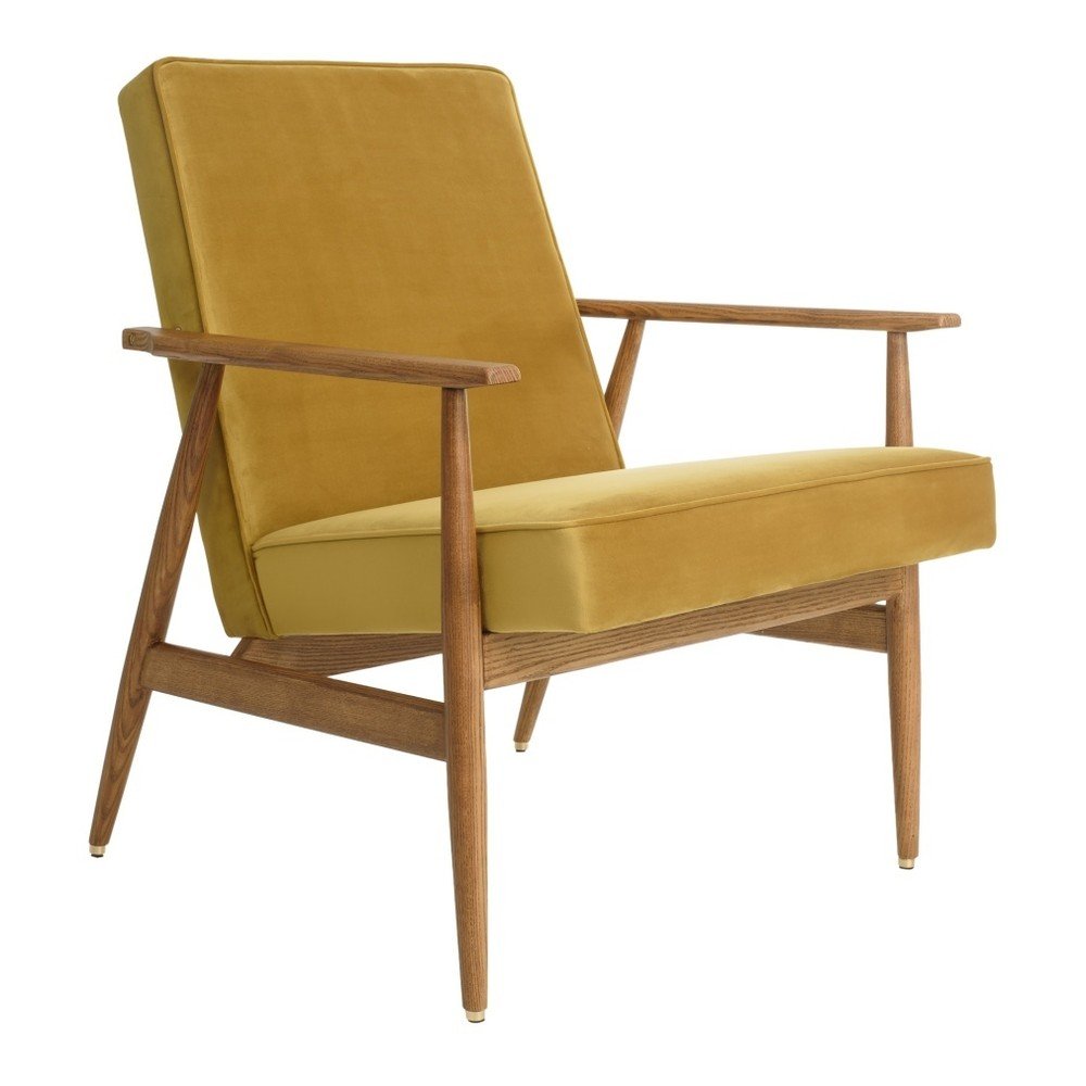 Hořčicové křeslo 366 Concept Fox Velvet v:772242