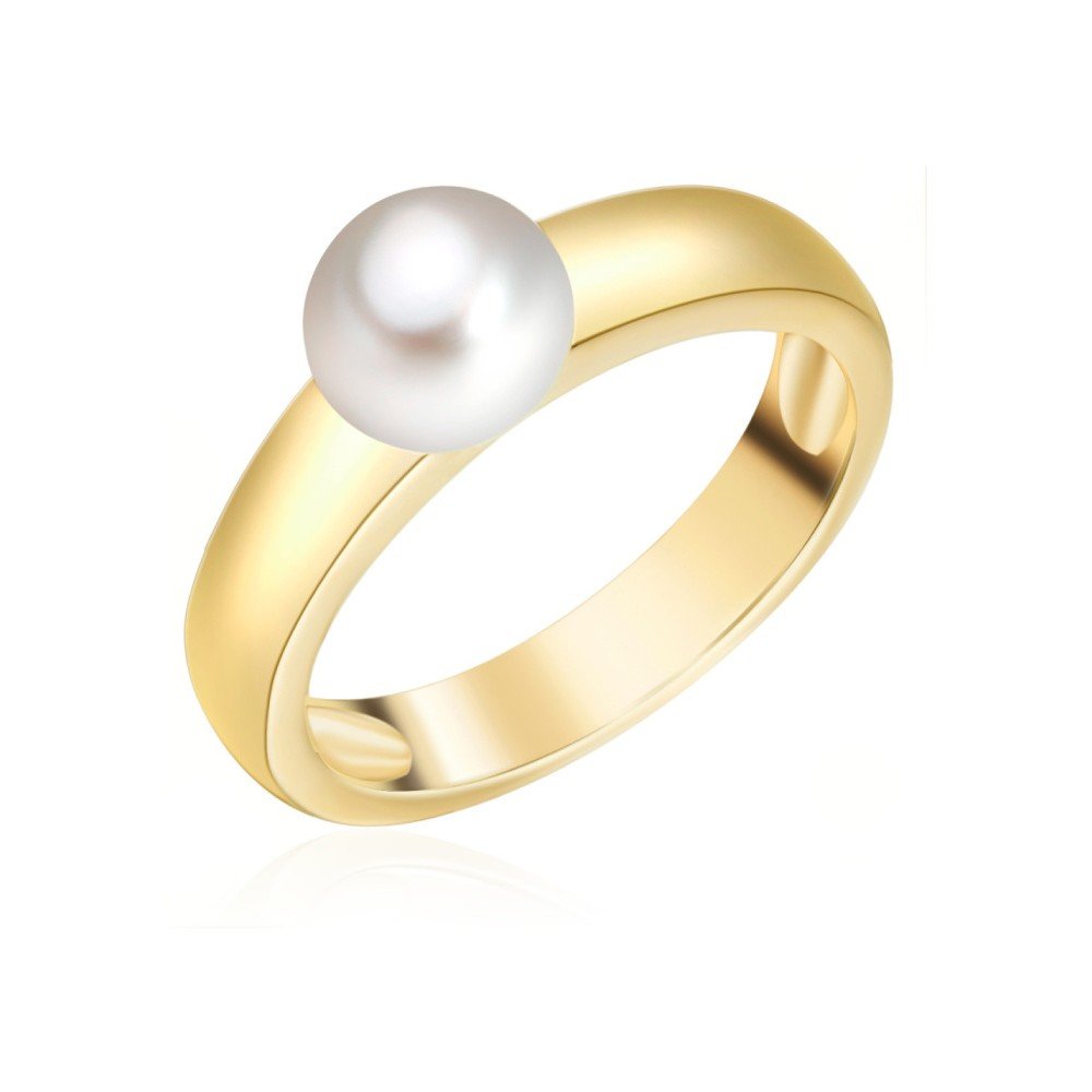 Prsten s perlou Nova Pearls Copenhagen Lamia, vel. 56 v:736382