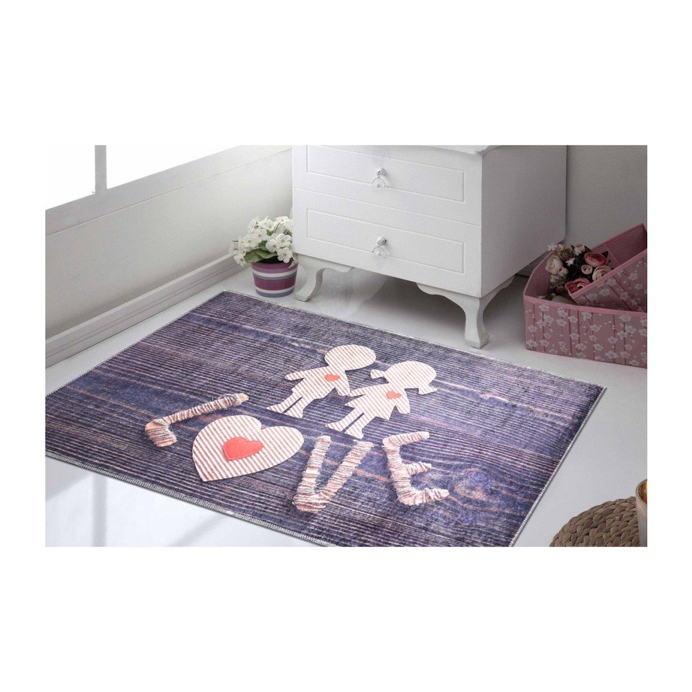 Odolný koberec Vitaus Love is Everywhere, 100 x 160 cm v:1282102
