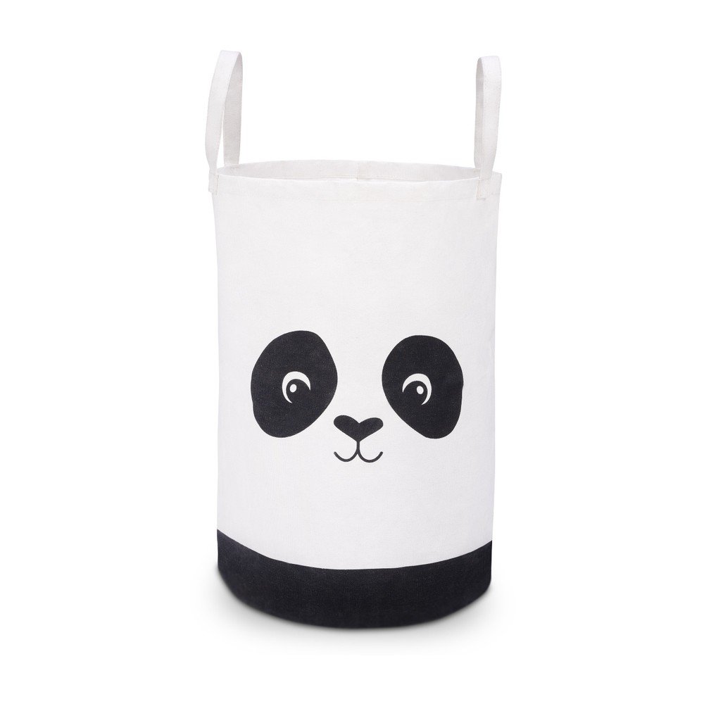 Černo-bílý úložný košík KICOTI Panda, ø 34 cm v:1250594