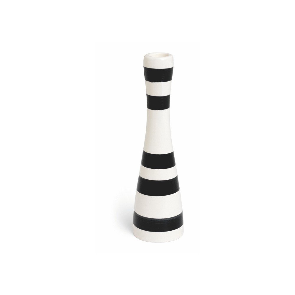Černo-bílý kameninový svícen Kähler Design Omaggio, výška 24 cm v:1301426 Černo-bílý kameninový svícen Kähler Design Omaggio, výška 24 cm v:1301426