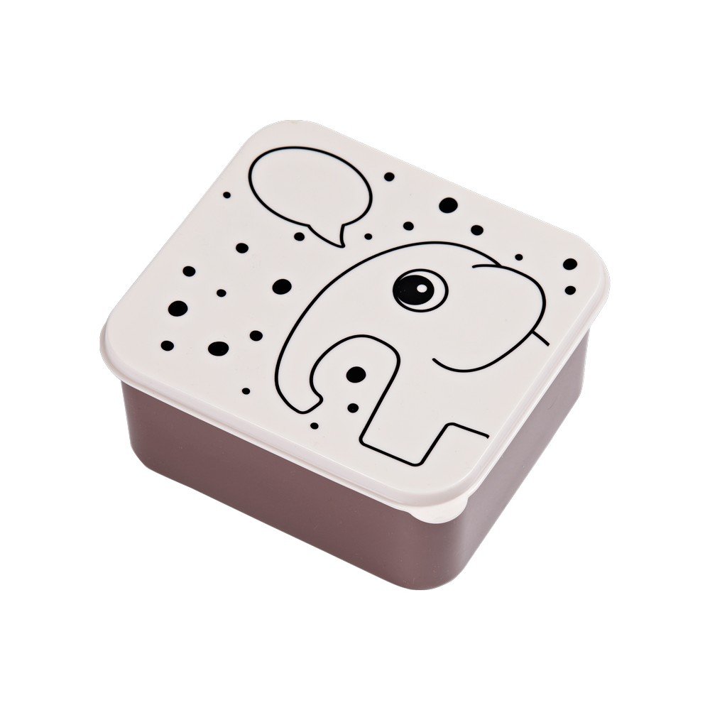Růžový svačinový box Done by Deer Contour v:1217988
