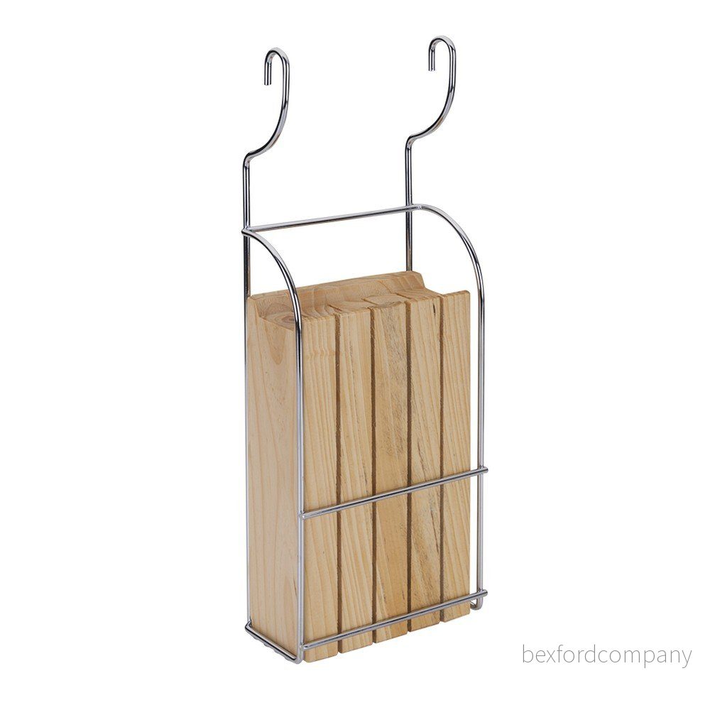 Závěsný dřevěný držák na nože Metaltex v:826236