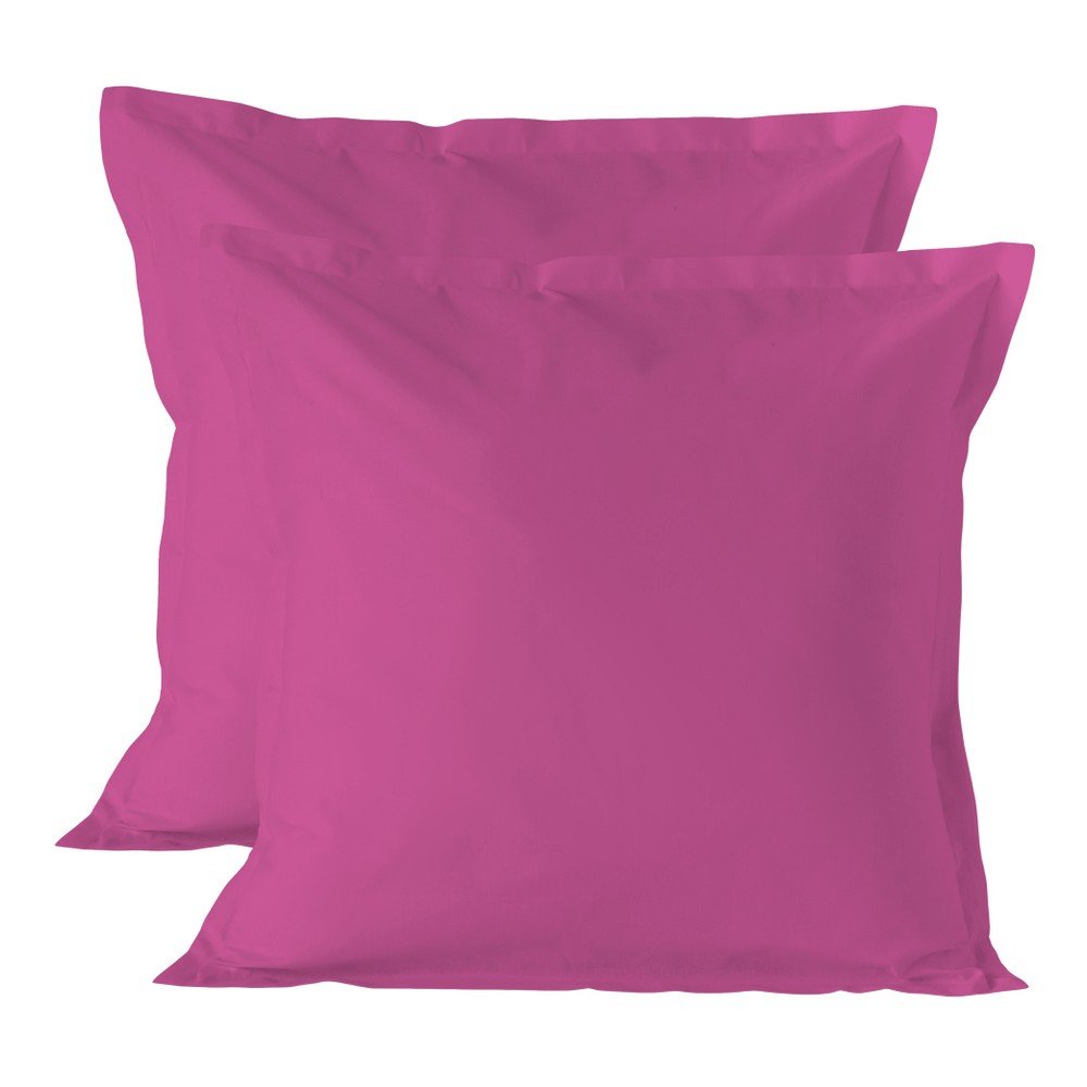 Sada 2 růžových povlaků na polštář Basic, 60 x 60 cm v:759076