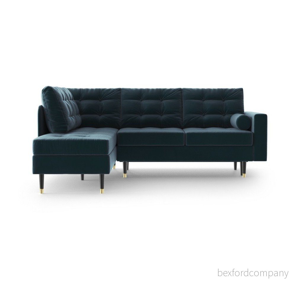 Tmavě modrá rohová rozkládací pohovka Daniel Hechter Home Aldo Dark Blue, levý roh v:1314348