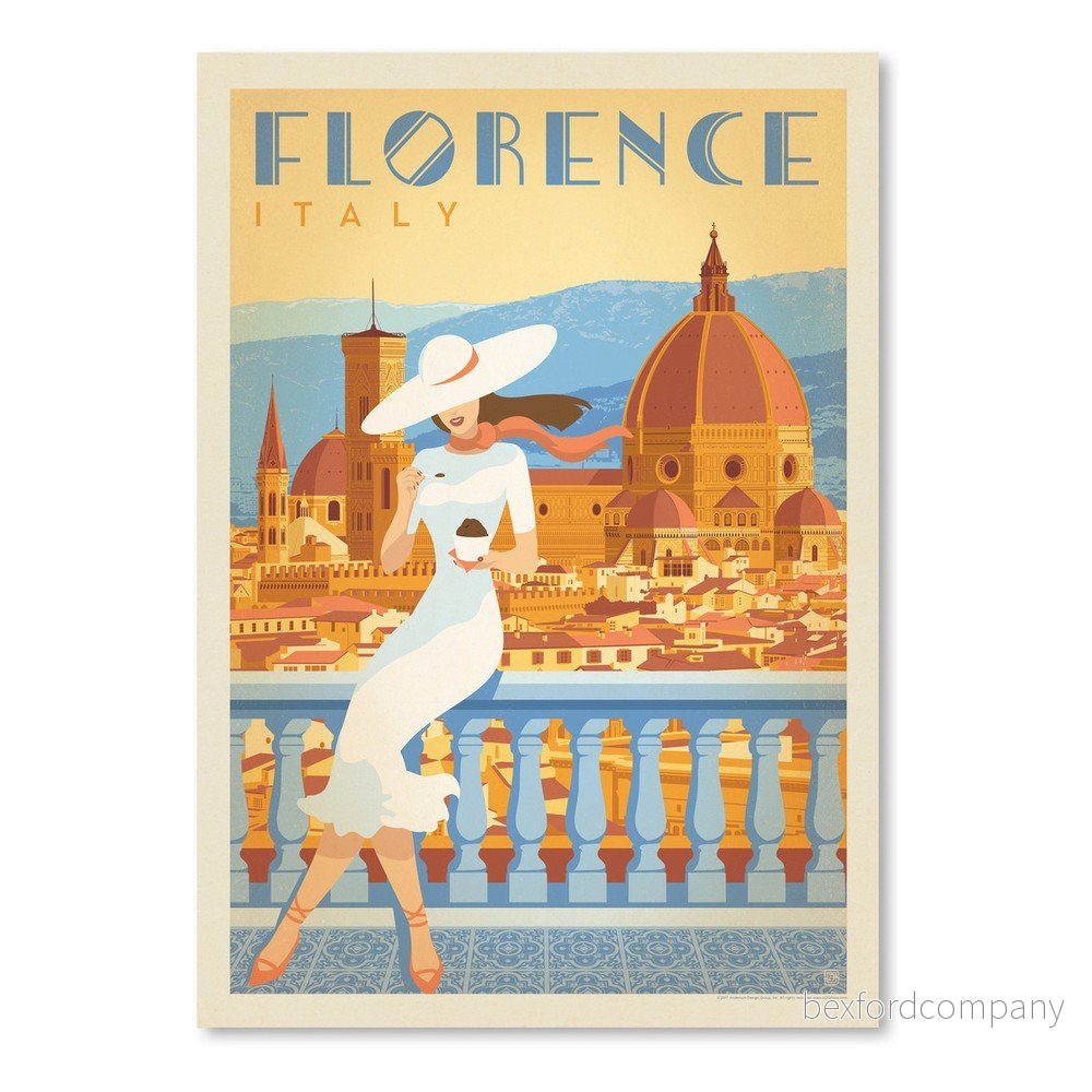 Plakát Americanflat Florence Italy, 42 x 30 cm v:1174350