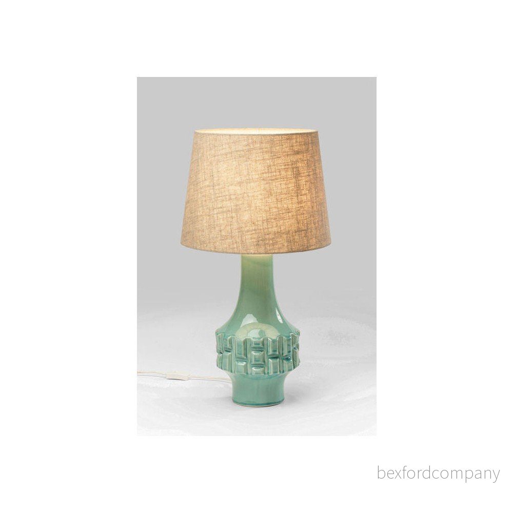 Tyrkysová stolní lampa Kare Design Braid v:968976