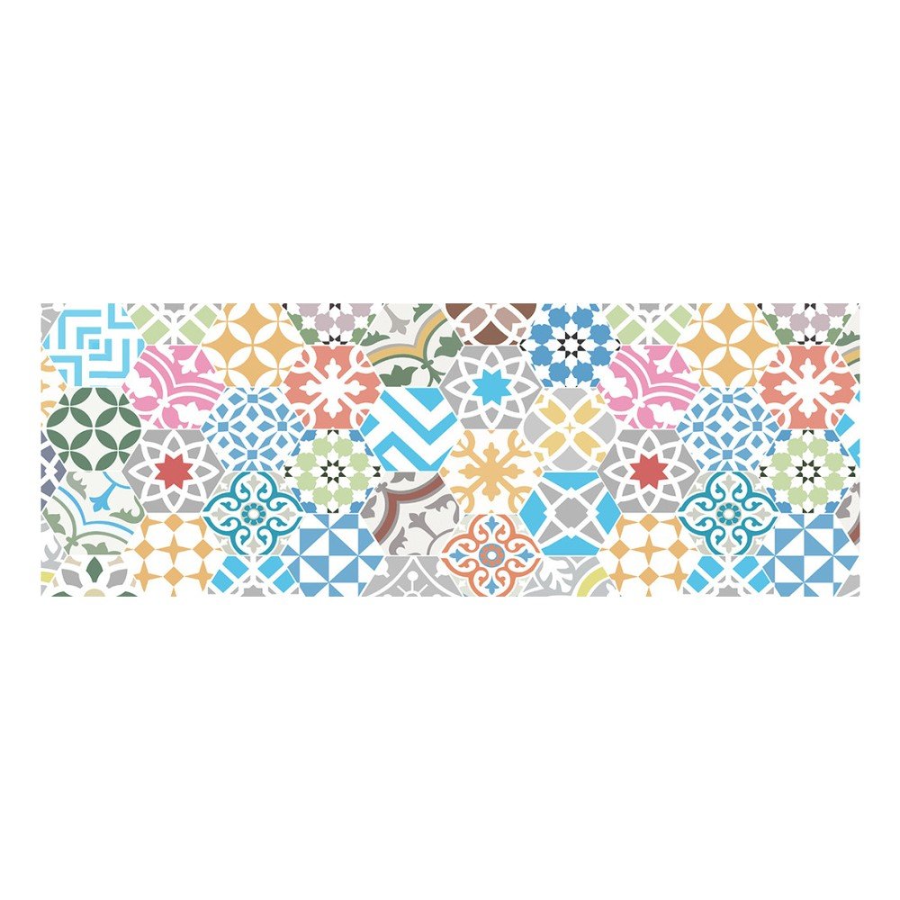 Vinylový koberec Floorart Hexa Multi, 50 x 140 cm v:977834