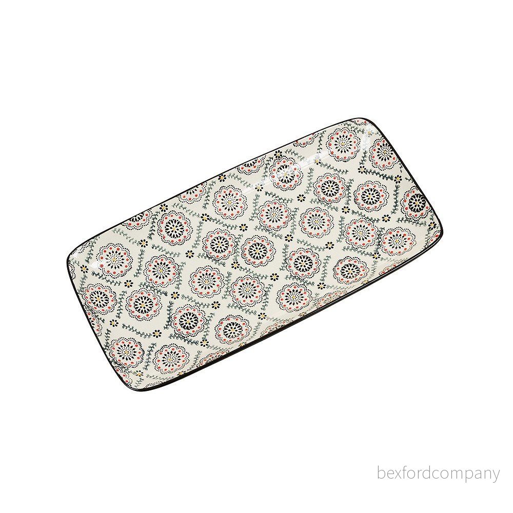 Modrobílý porcelánový podnos Santiago Pons Khenifra, 31 x 16 cm v:873958