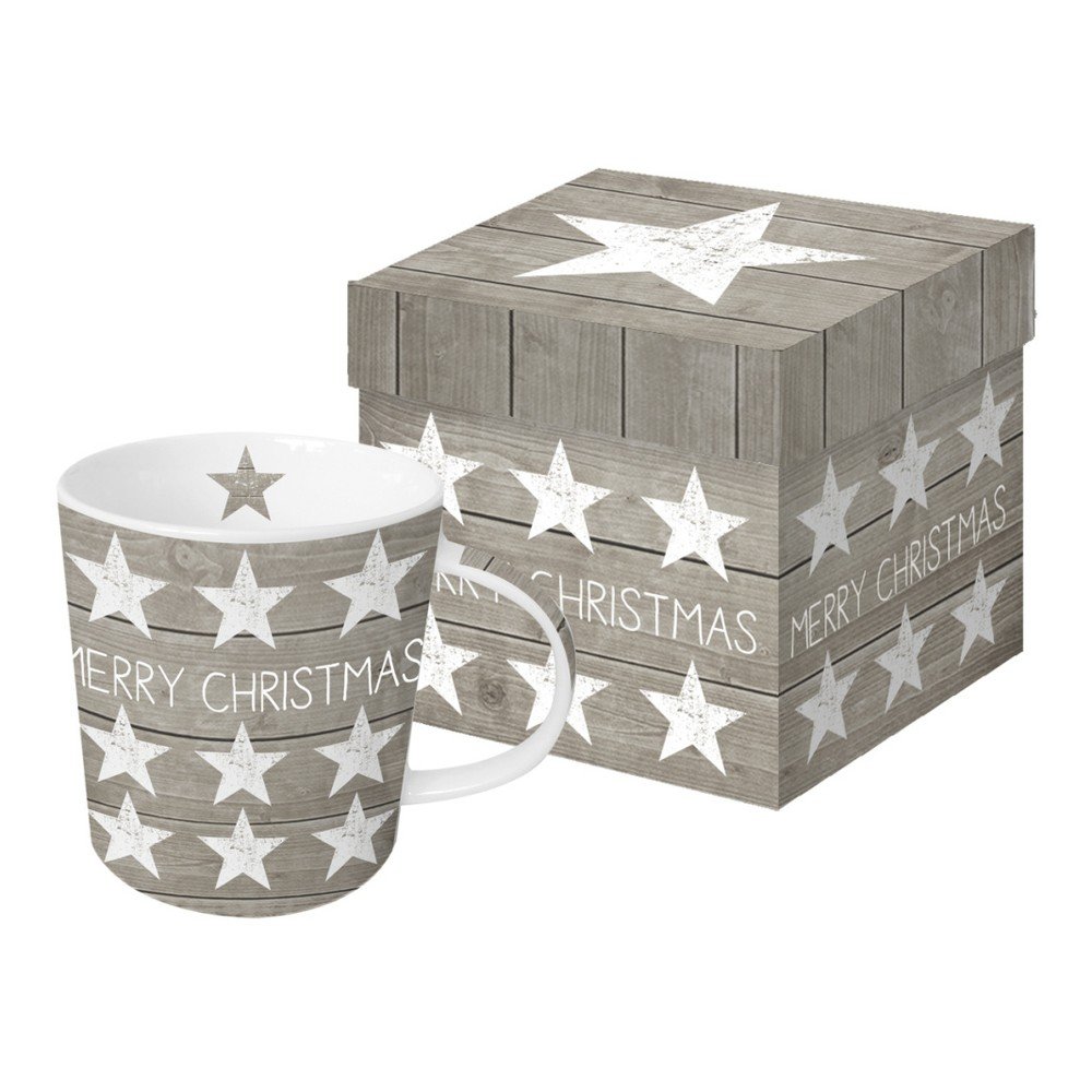 Hrnek z kostního porcelánu s vánočním motivem v dárkovém balení PPD Merry Christmas Stars, 350 ml v:1158704