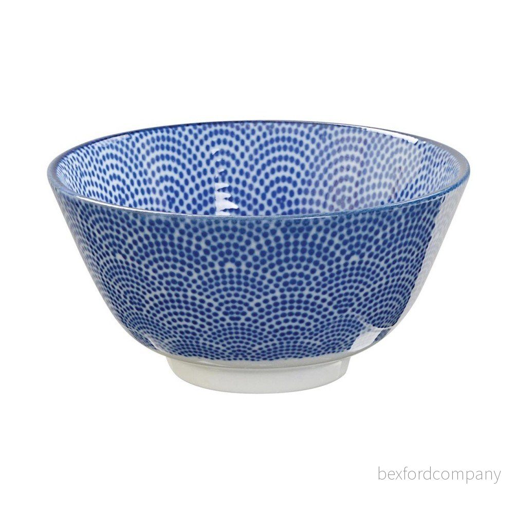 Modrá porcelánová miska na rýži Tokyo Design Studio Dots, ⌀ 12 cm v:788536