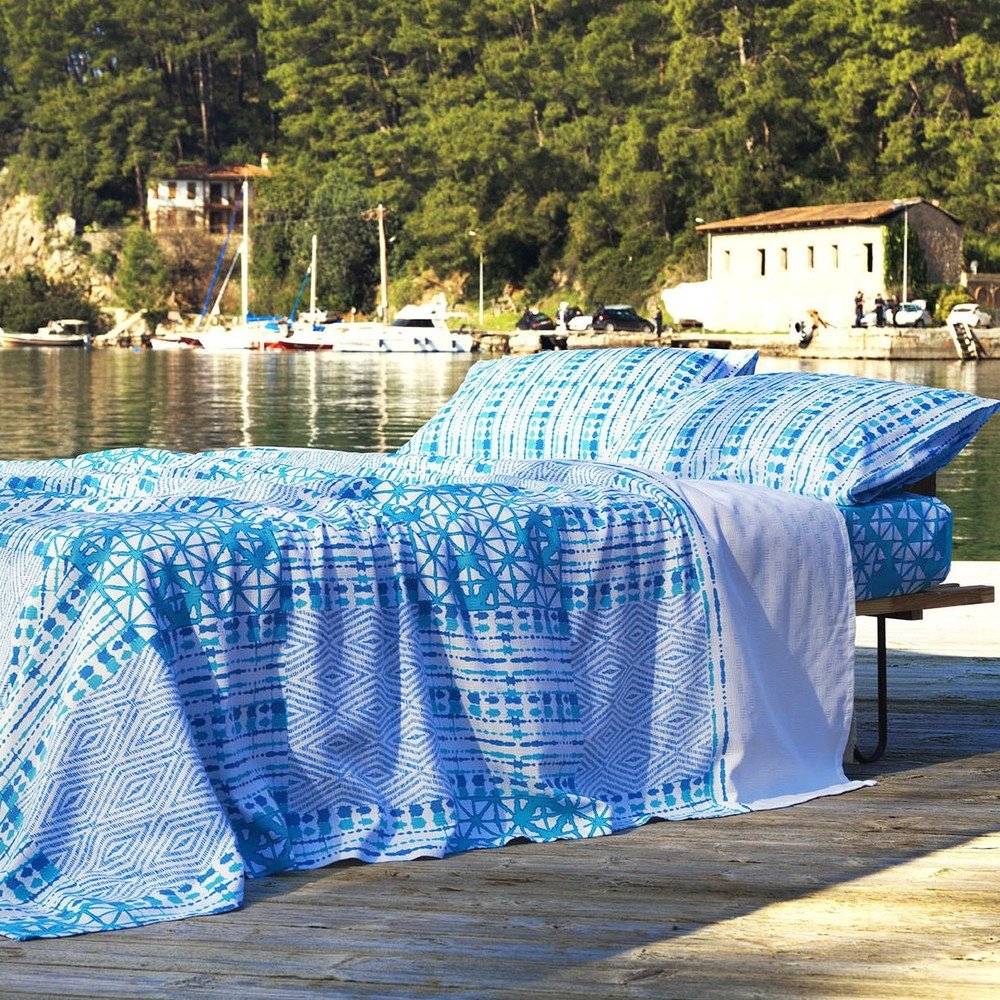 Lehký přehoz s polštáři a prostěradlem Tie, 200x220 cm v:693508