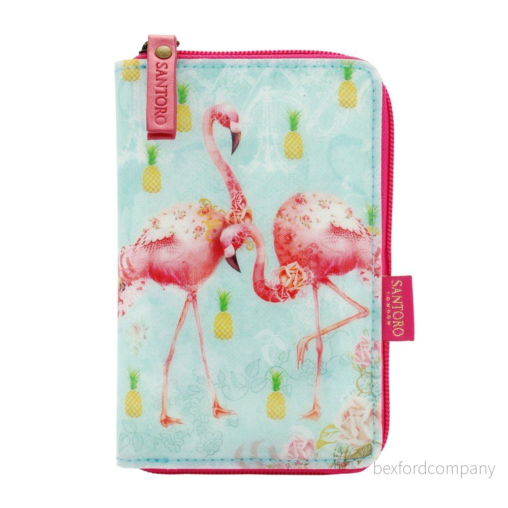 Peněženka na zip Tropical Flamingos v:1209826