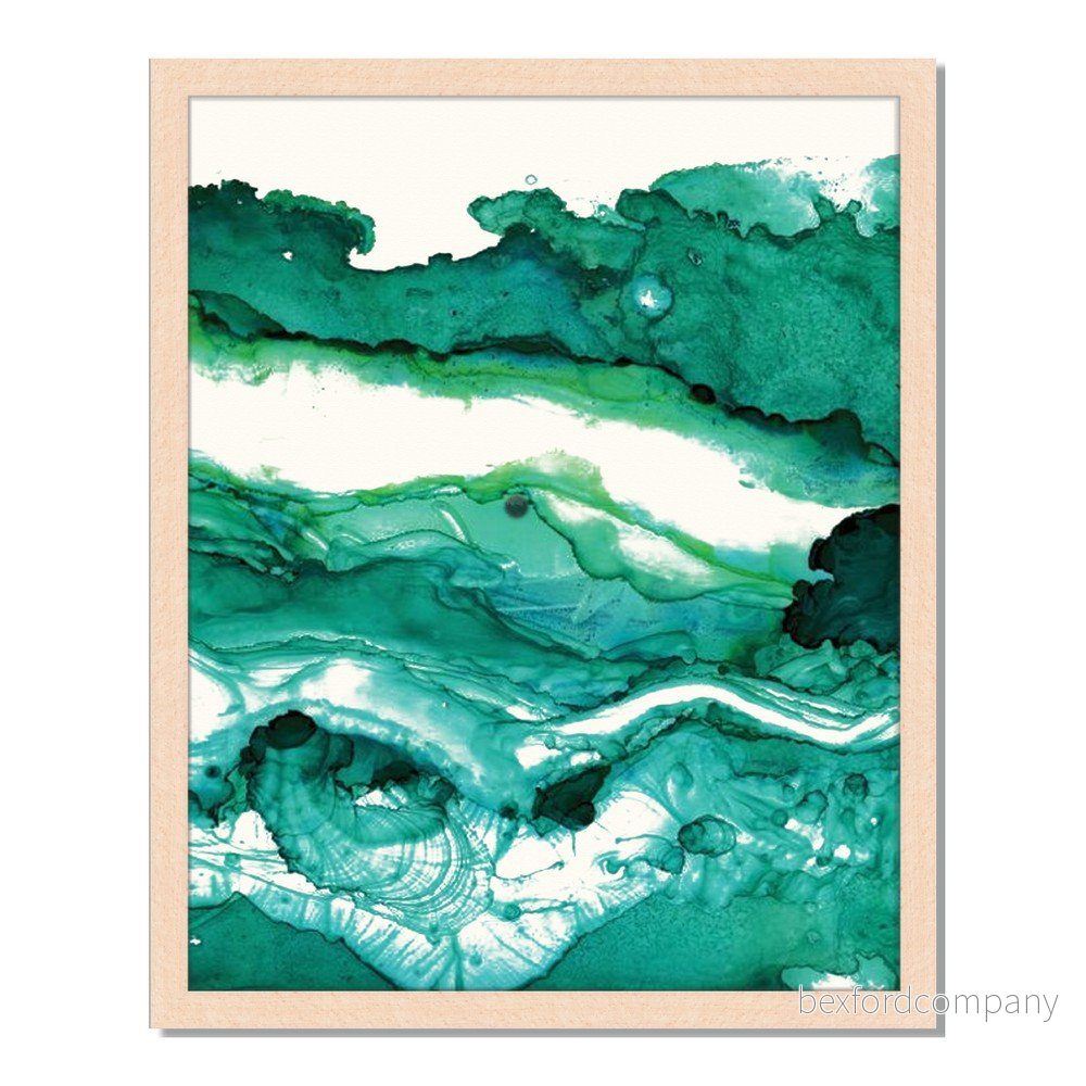 Obraz v rámu Liv Corday Asian Green Abstract, 40 x 50 cm v:885498