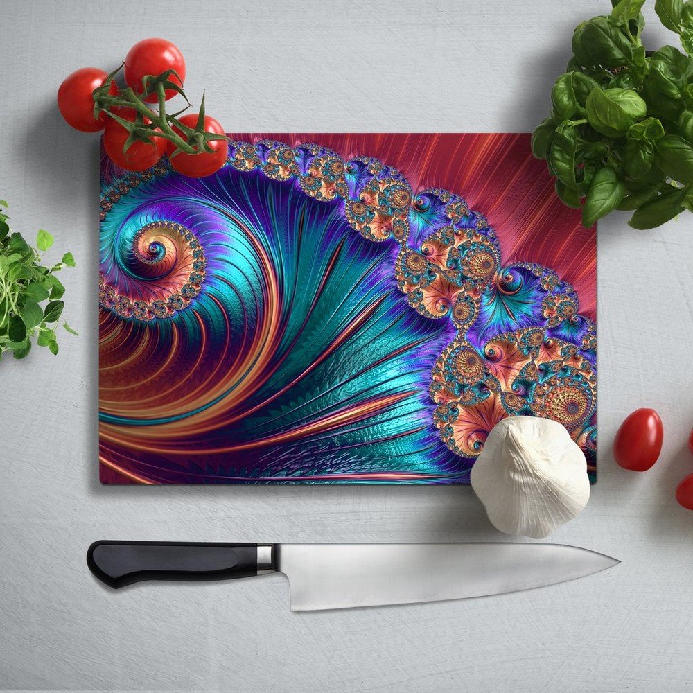 Barevné krájecí prkénko z tvrzeného skla Insigne Pimio, 35 x 25 cm v:1307834