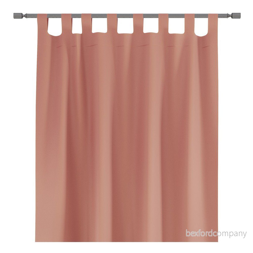 Růžový závěs AmeliaHome Tab, 140 x 250 cm v:1382245