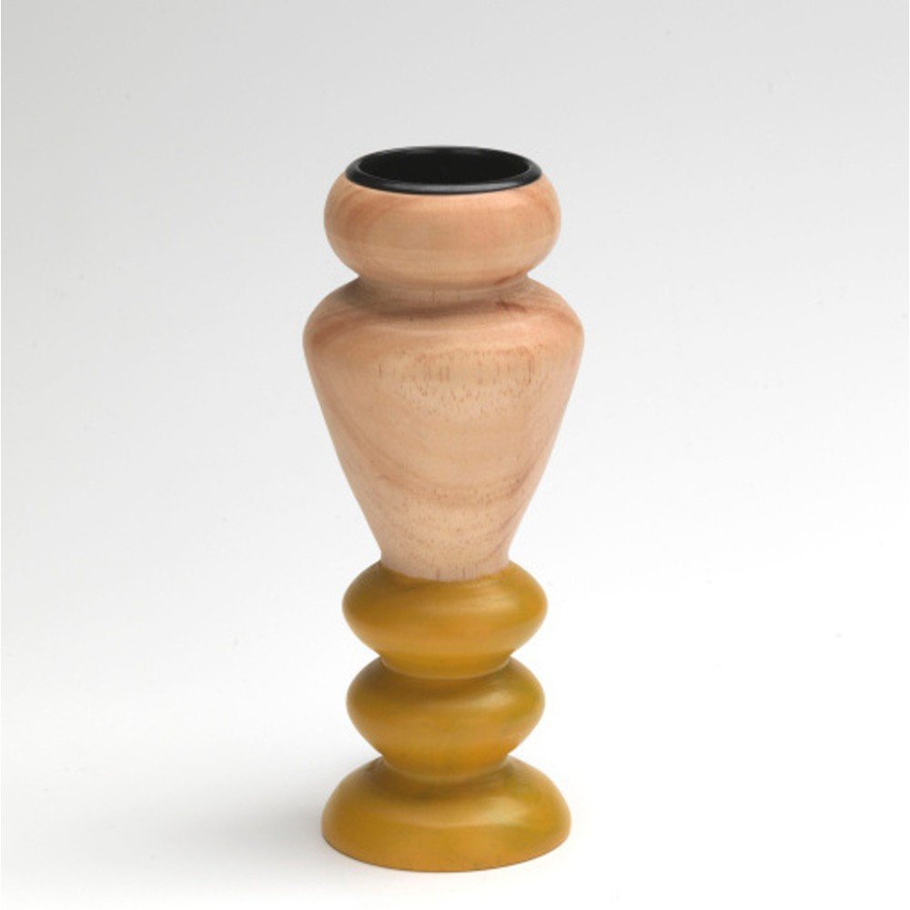 Žlutý svícen FEST Amsterdam Koro, výška 17,5 cm v:777224
