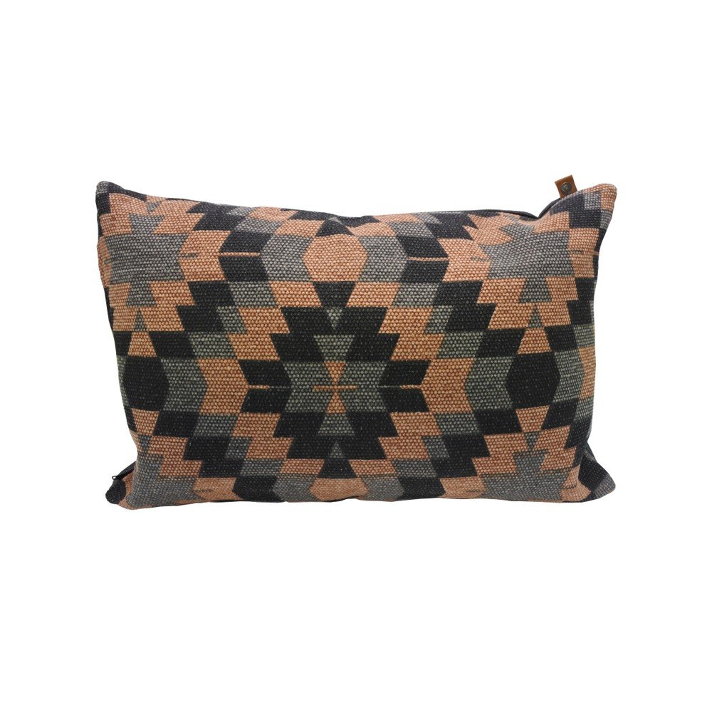 Polštář OVERSEAS Kelim Blush Anthracite, 60 x 40 cm v:942832